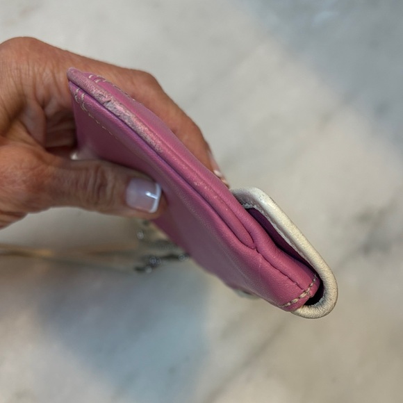 Coach Leather Buckle Large Wristlet Clutch Bag - Picture 7 of 15